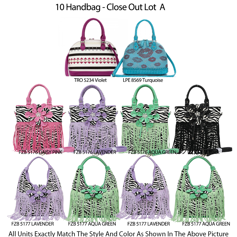 10 Handbag Fashion Close Out - Lot A - Click Image to Close